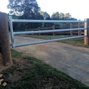 Custom built steel gate